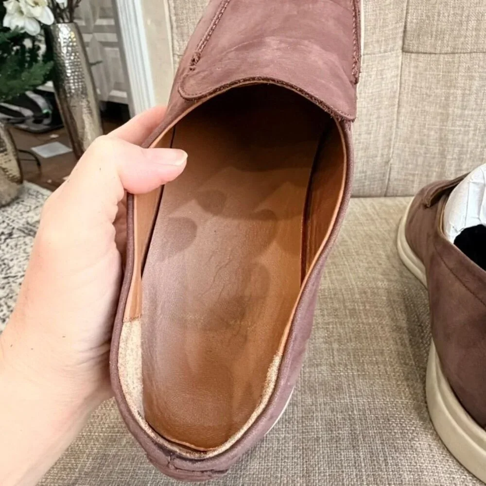 Brooks Brothers Voyager 1 Nubuck Slip-On Loafers – Brown (11.5)